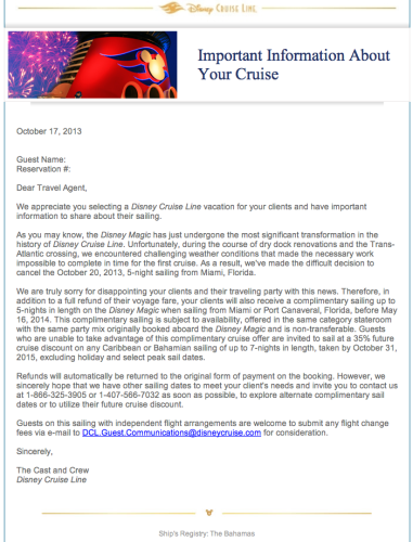 cover letter disney cruise line