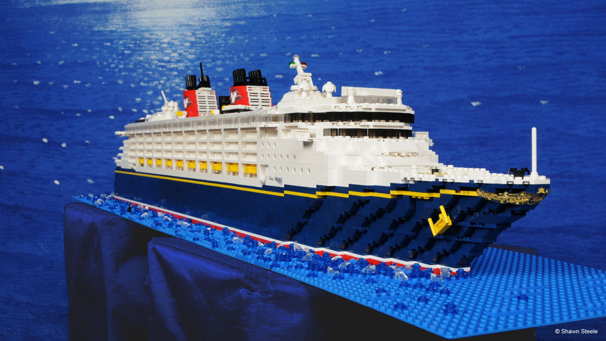 LEGO Ideas: Replica Disney Wonder Cruise Ship Built During 