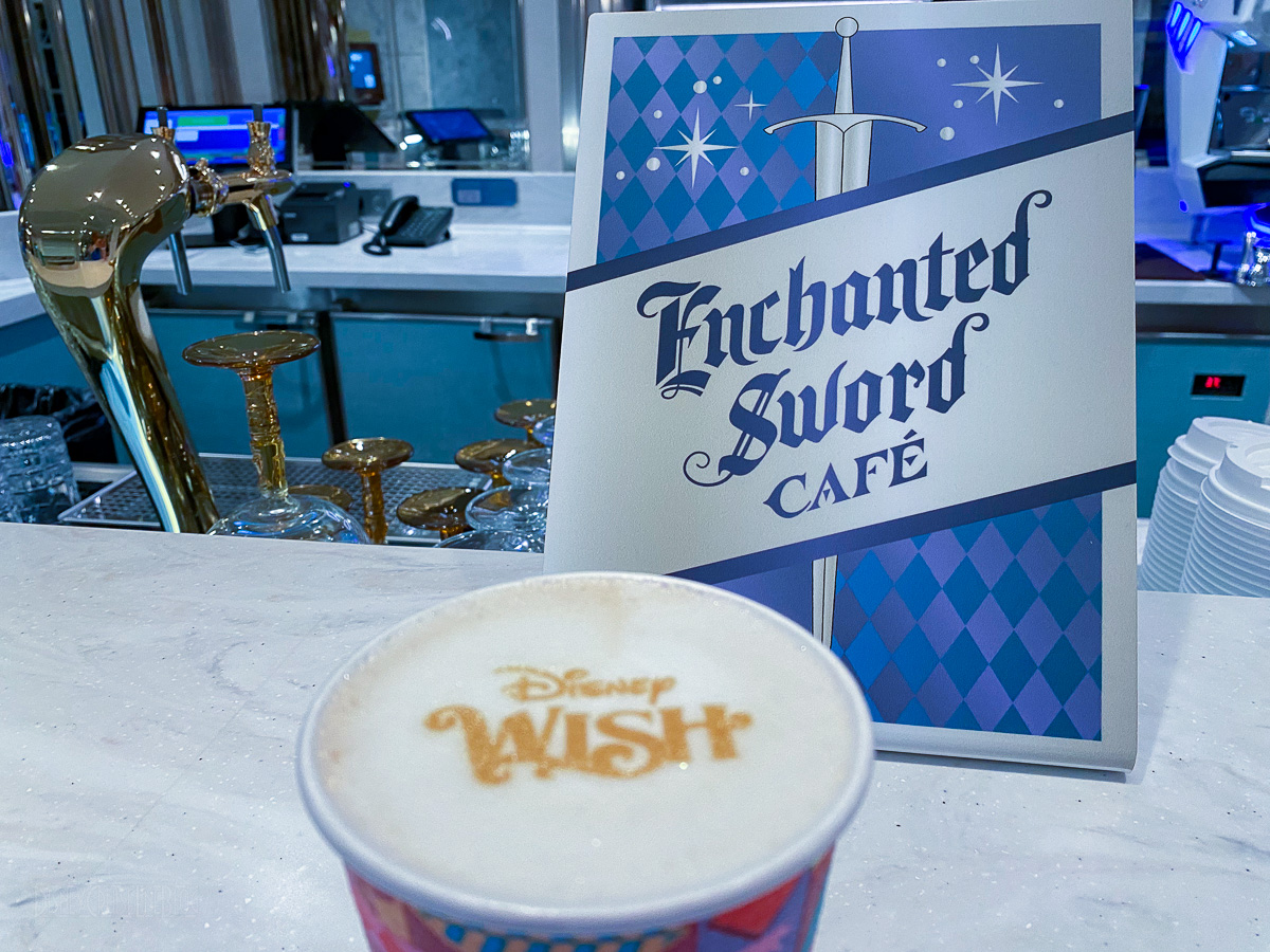 Disney Wish Enchanted Sword Cafe Coffee