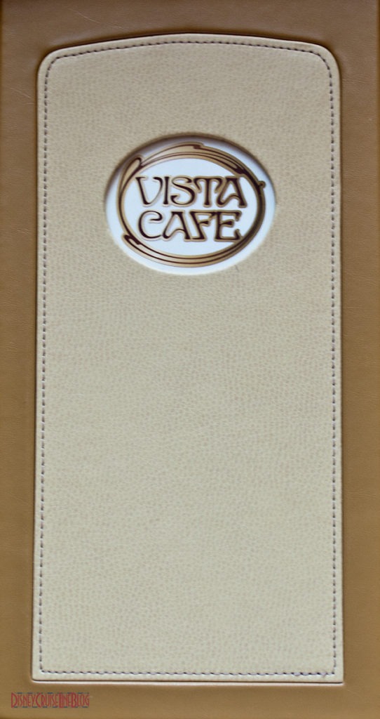 Vista Cafe - Menu
