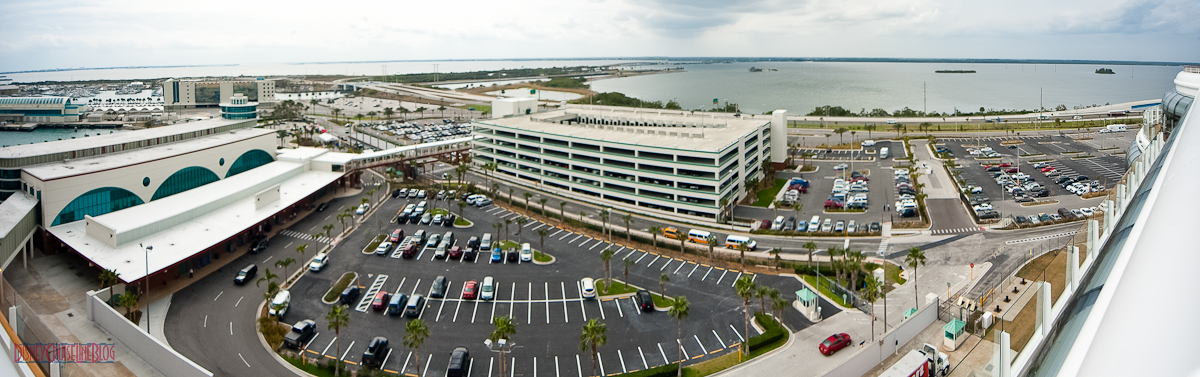 Port Canaveral Parking Garage Panorama