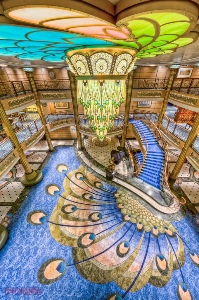 Disney Fantasy - Lobby Atrium from Deck 5