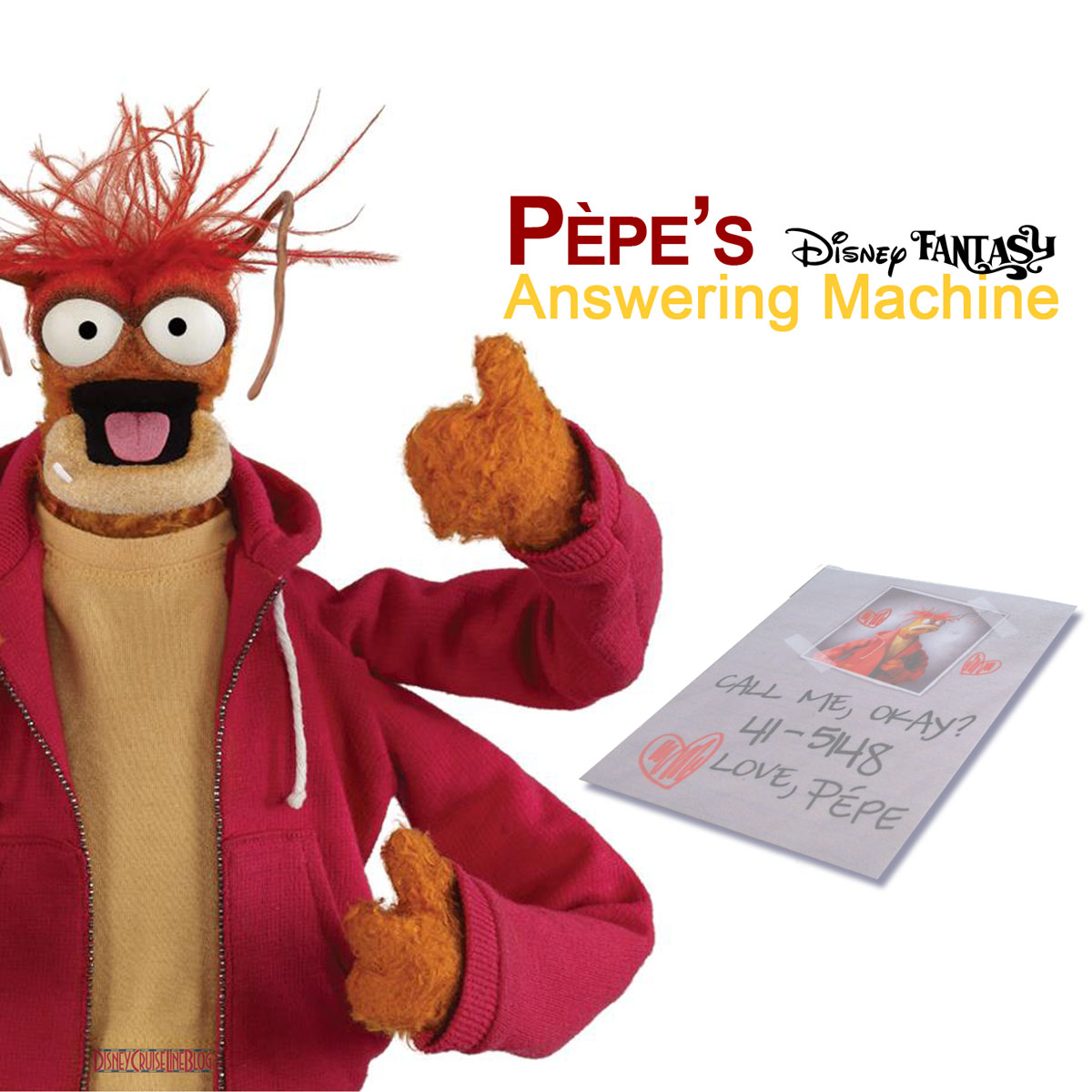 Pepe Stateroom 5148 Â½ Answering Machine - Disney Fantasy
