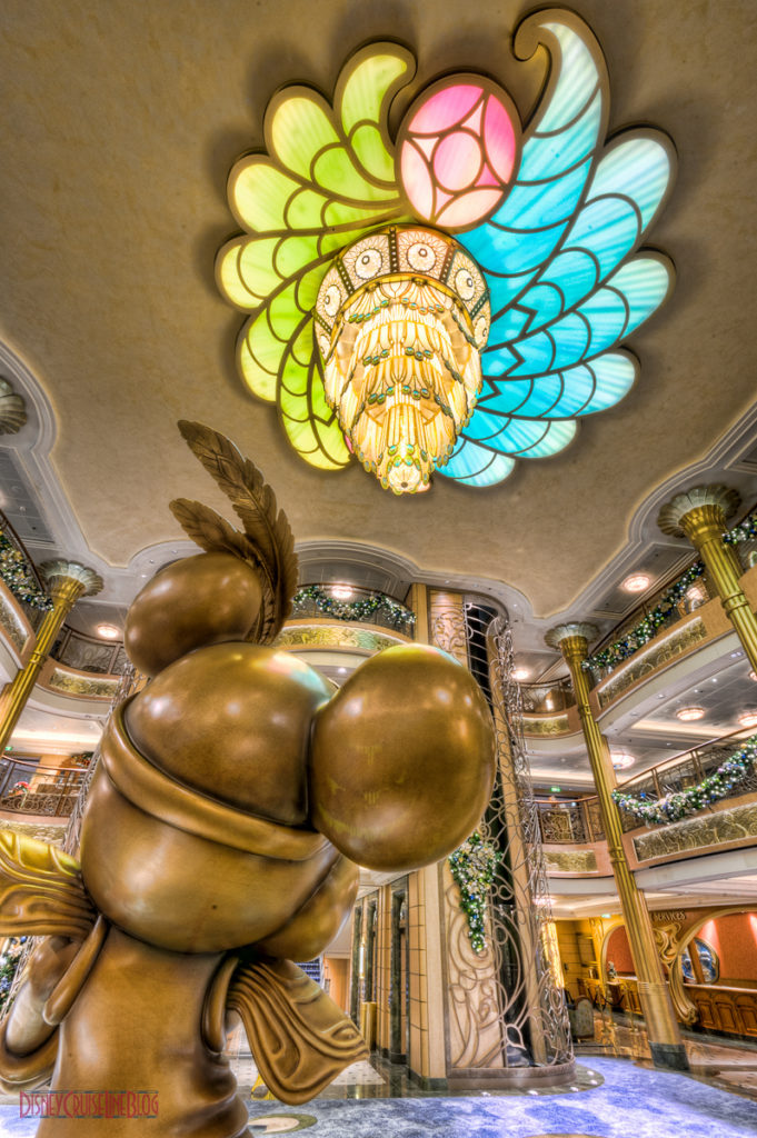 Disney Fantasy Atrium Lobby Christmas Decorations