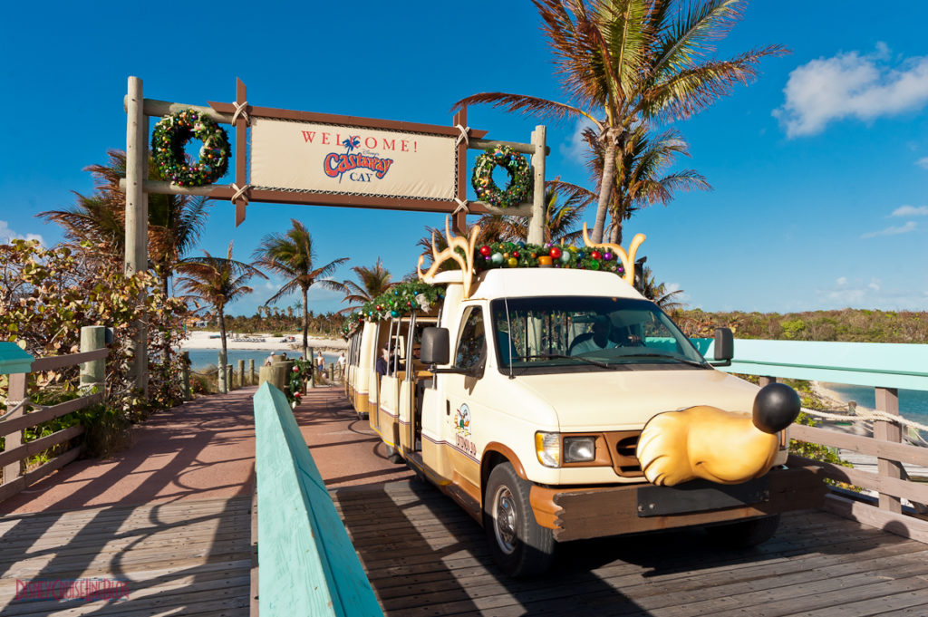 Castaway Cay Christmas - Welcome to Castaway Cay Tram