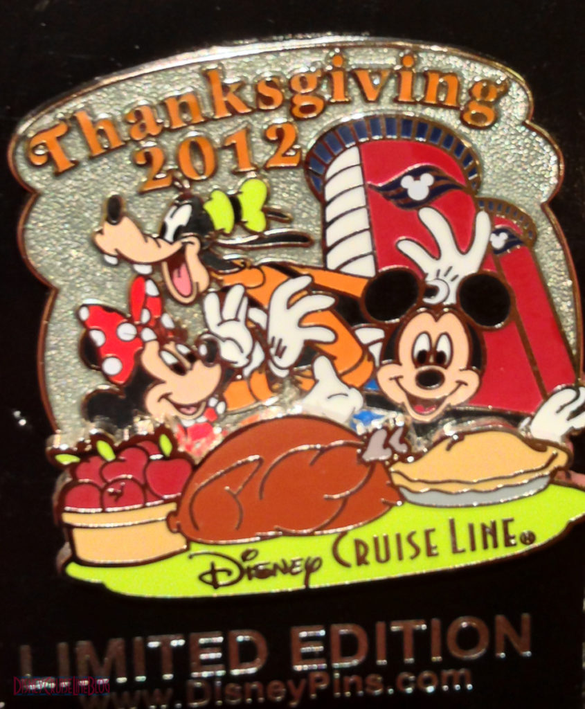 DCL 2012 Holiday Merchandise - Thanksgiving 2012 Pin