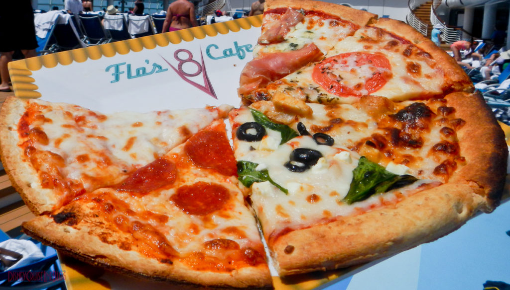 Flo's V8 Cafe Luigi's Pizza Sampler