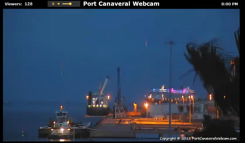Disney Fantasy Return on Port Canaveral Webcam April 6 2013