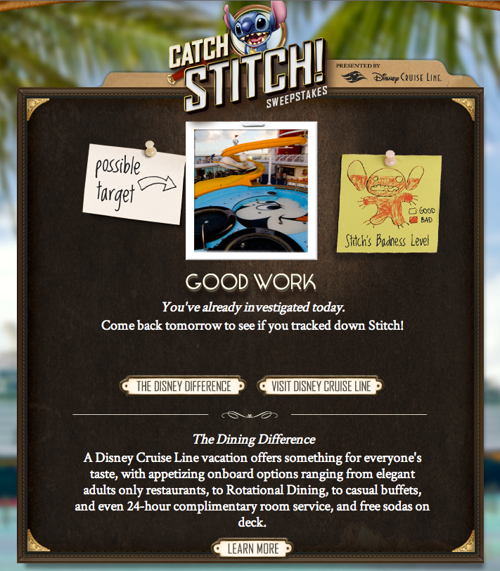 Catch Stitch - Investigation Complete