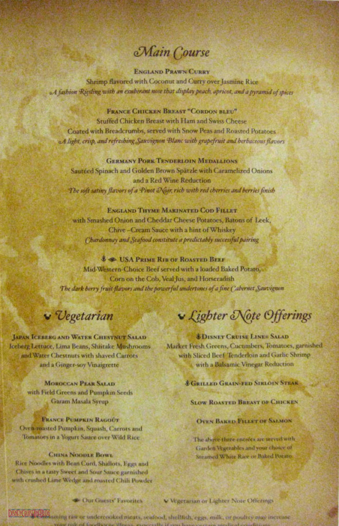 World Of Flavour Dinner Menu Inside 2 May 2013