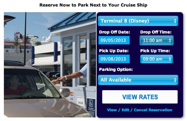 Port Canaveral Parking Select Dates