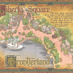 Sorcerers of the Magic Kingdom Map - Liberty Square and Frontierland