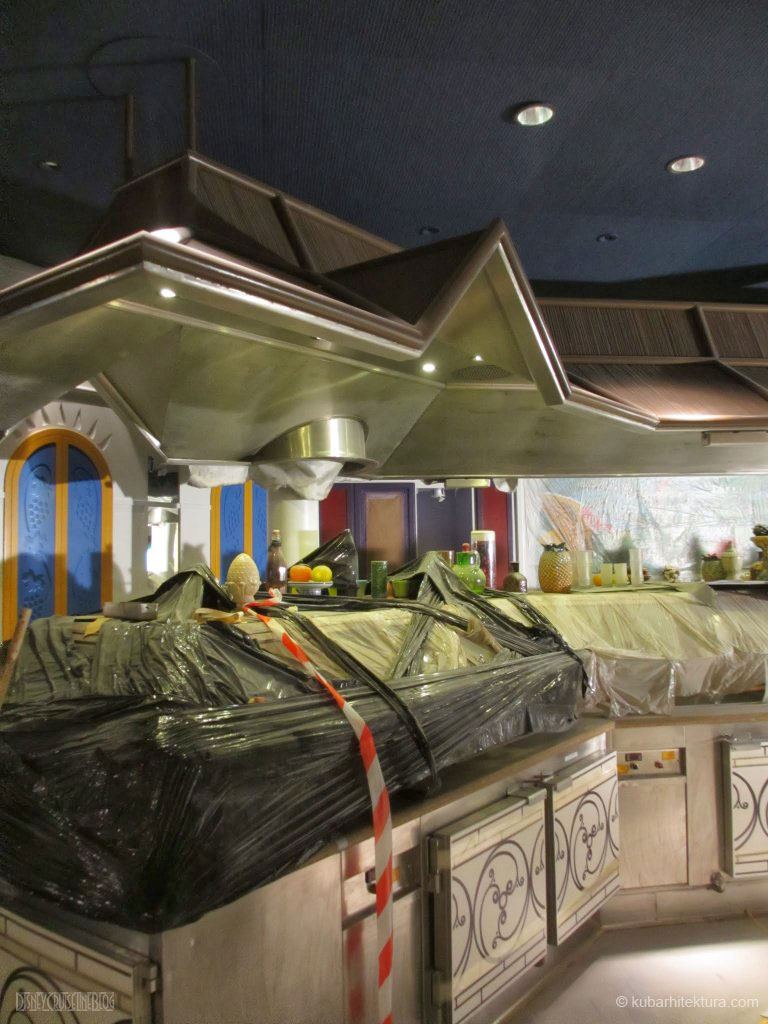 Disney Magic Dry Dock Cadiz KUB Cariocas Buffet Closeup