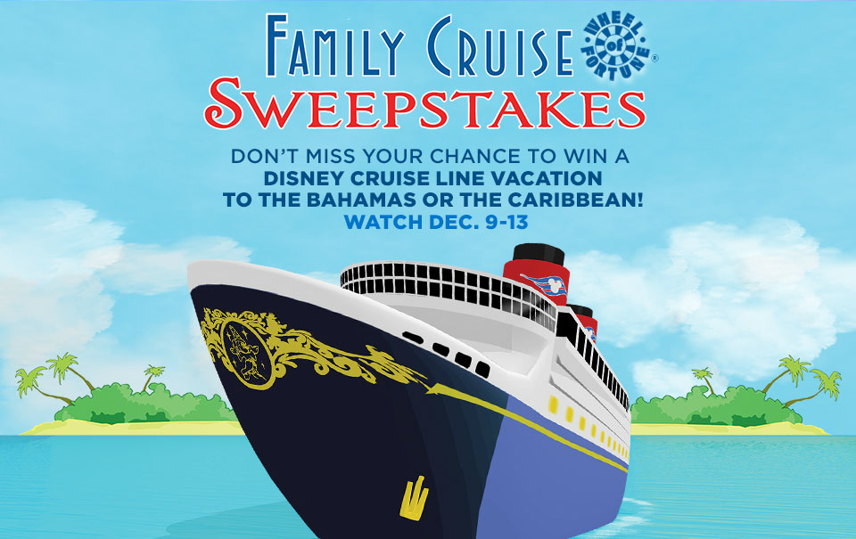 Wheel Of Fortune Family Disney Cruise Sweepstakes Logo