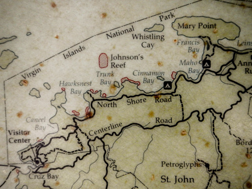 Virgin Islands National Park Map Cinnamon Bay