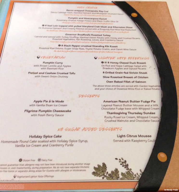 DCL Thanksgiving Menu 2014 Right