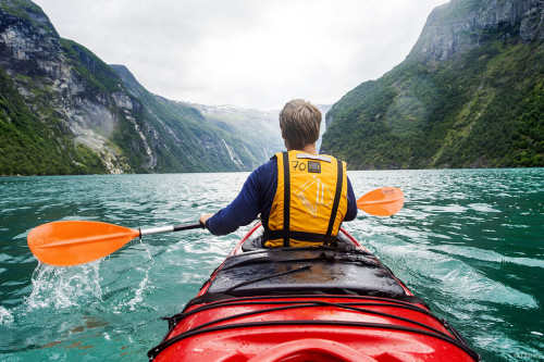 Kayaking In Geirangerfjord