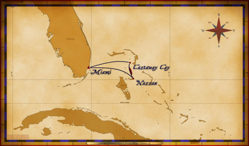 Magic Map 4 Night Bahamian Cruise On Disney Magic Itinerary G