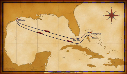 Map Wonder 7 Night Bahamian Cruise On Disney Wonder Itinerary D