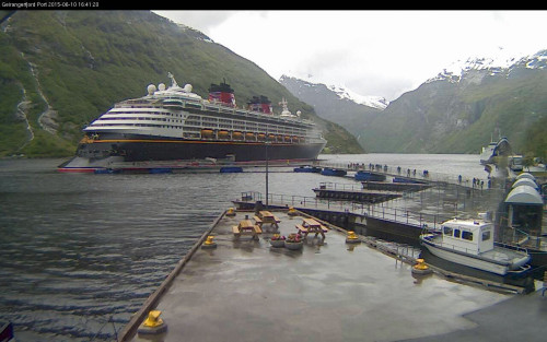 Disney Magic Geirangerfjord Port Webcam