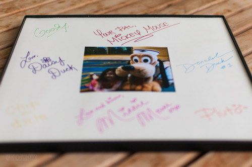 DCL Mickey Mail Autographed Picture Frame