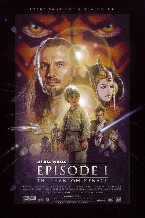 Star Wars Phantom Menace I Movie Poster