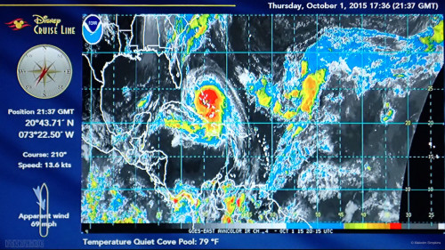 Disney Fantasy October 1 Hurricane Joaquin Visible Satellite AVN