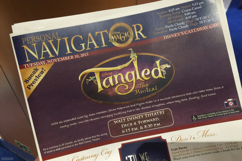 Tangled The Musical Sneak Preview Personal Navigator Magic
