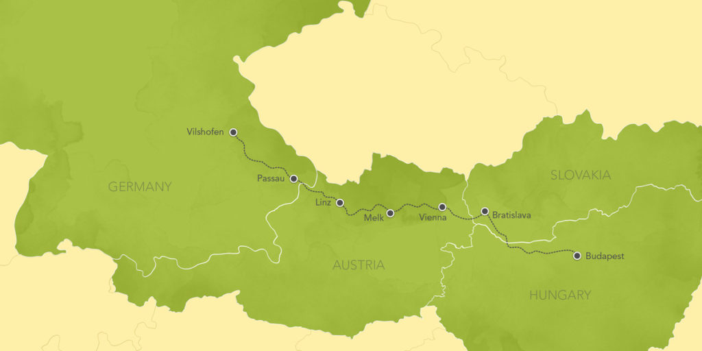 ABD Danube River Cruise Map