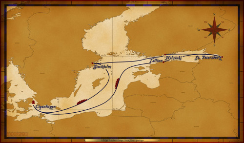 Map Magic 7 Night Northern European Itinerary