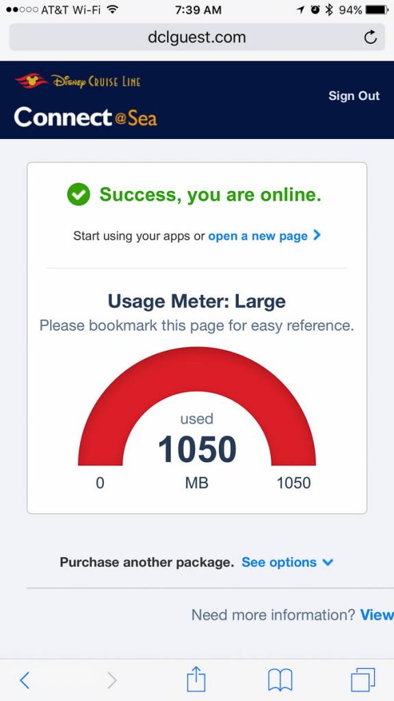 Connect@Sea Final Data Usage Meter