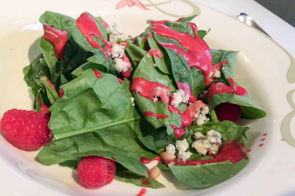 Enchanted Garden Spinach And Raspberry Salad