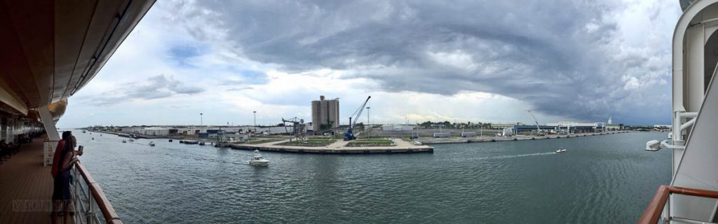 Leaving Port Canaveral Ahead Of Storm