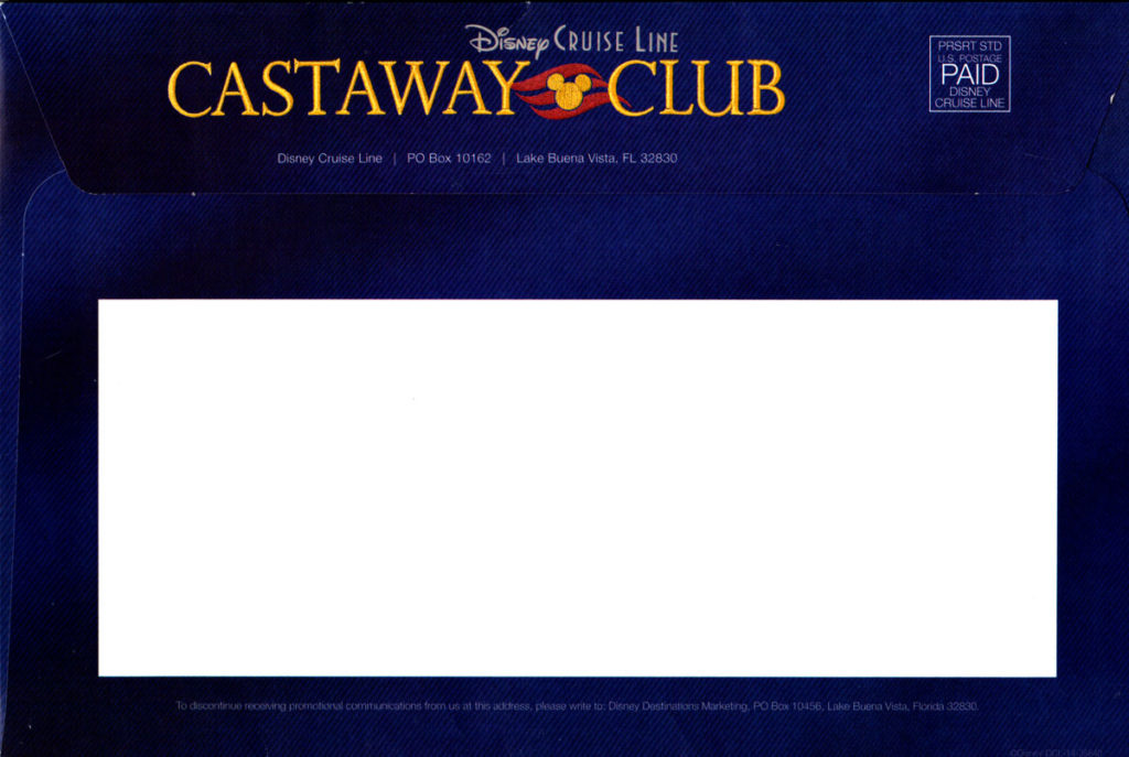 Castaway Club ARTCRD Envelope Back