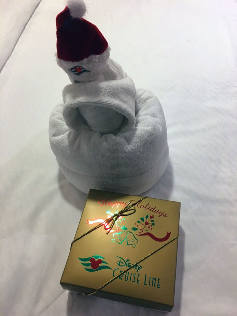 Wonder Happy Holidays Chocolate Box Towel Santa