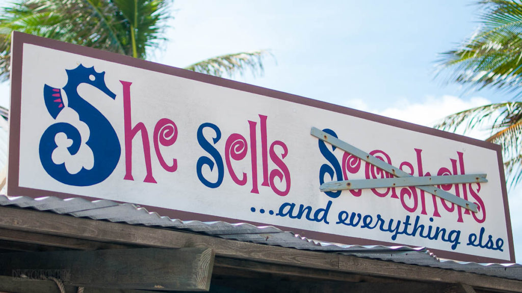 She Sells Sea Shells And Everything Else Sign Castaway Cay