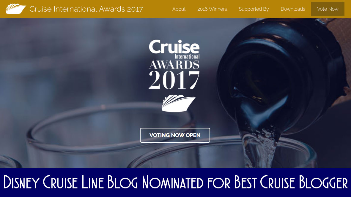 DCLBlog Cruise International Awards Best Cruise Blogger Nomination 2017