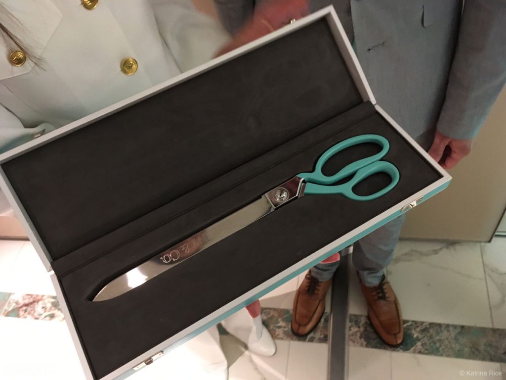 Fantasy Tiffany Ribbon Cutting Scissors Commodore Tom KRice