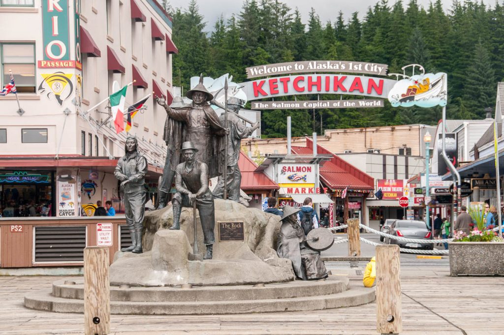 Ketchikan Arch The Rock Statue