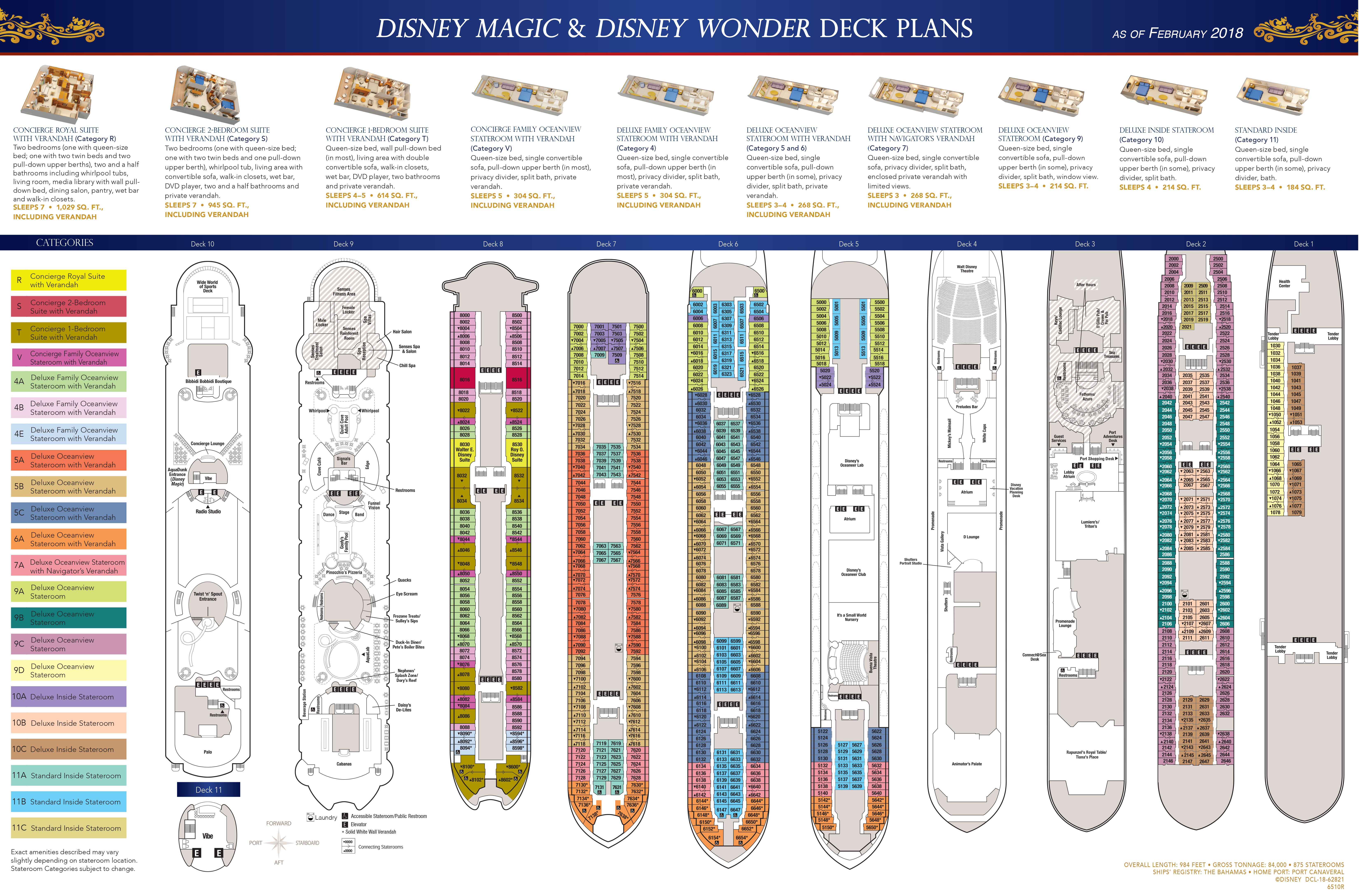 disney cruise line maps