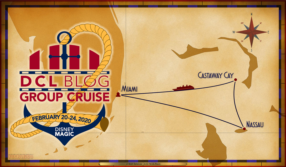 DCL Blog Cruise II 2020 Itinerary Map