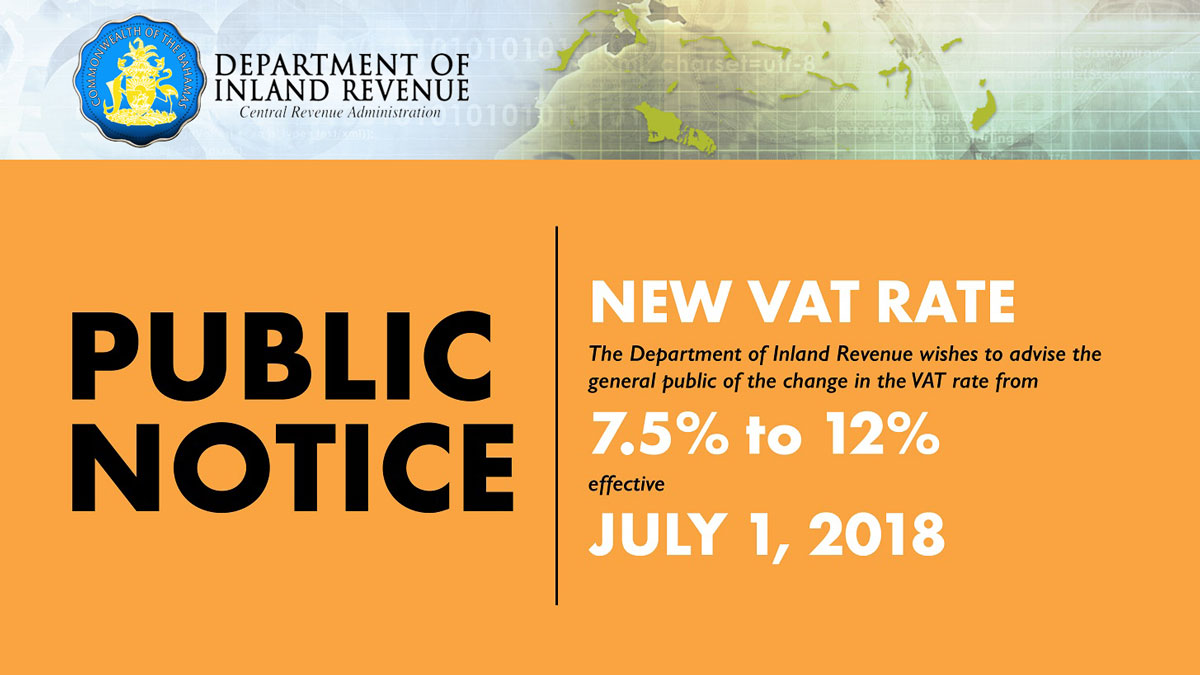 Bahamas 12 VAT July 2018