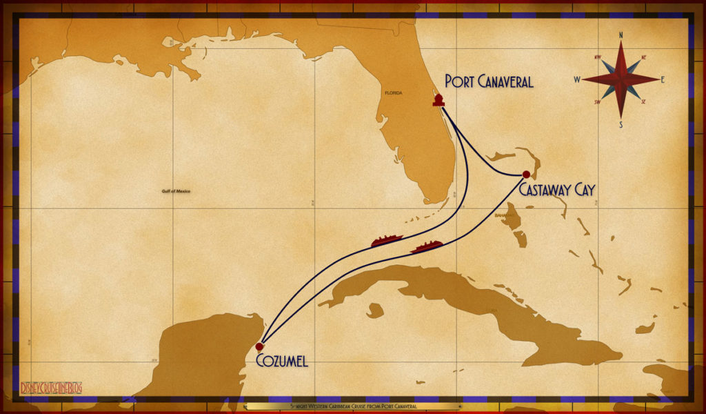 Map Fantasy 5 Night Western Caribbean PCV GOC SEA CZM SEA
