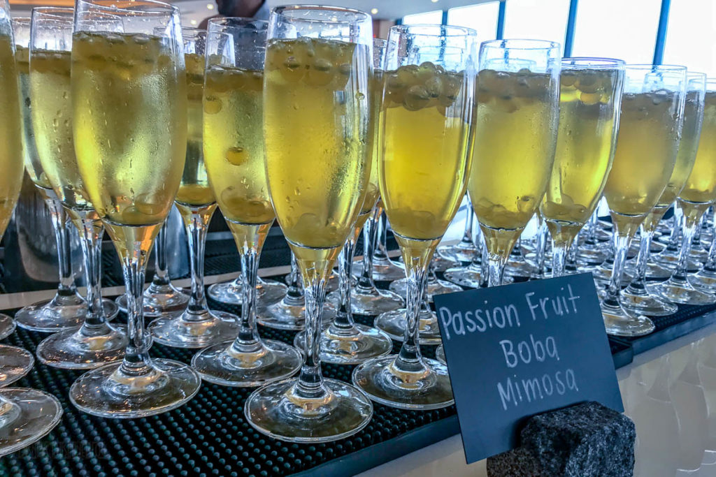 California Grill Brunch March 2019 Passion Fruit Boba Mimosa