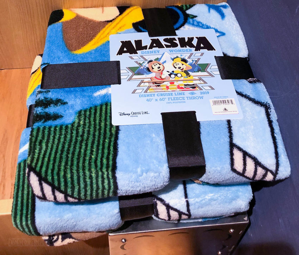 DCL 2019 Alaska Merchandise Ed Lin Fleece Throw Blanket