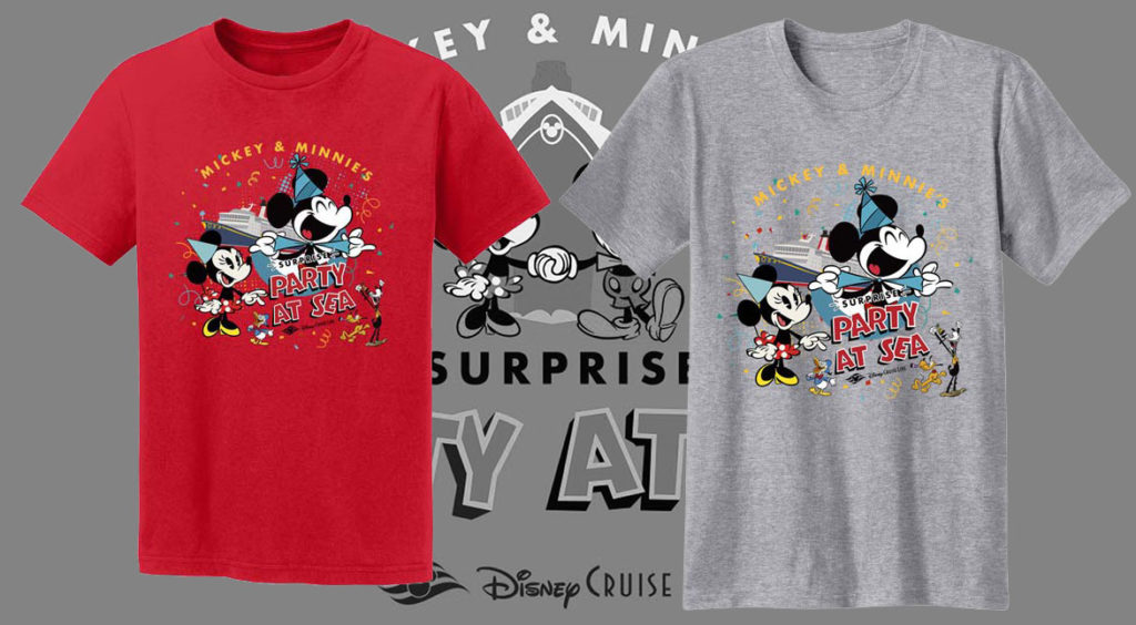 Mickey Minnie Surprise Party At Sea Shirts