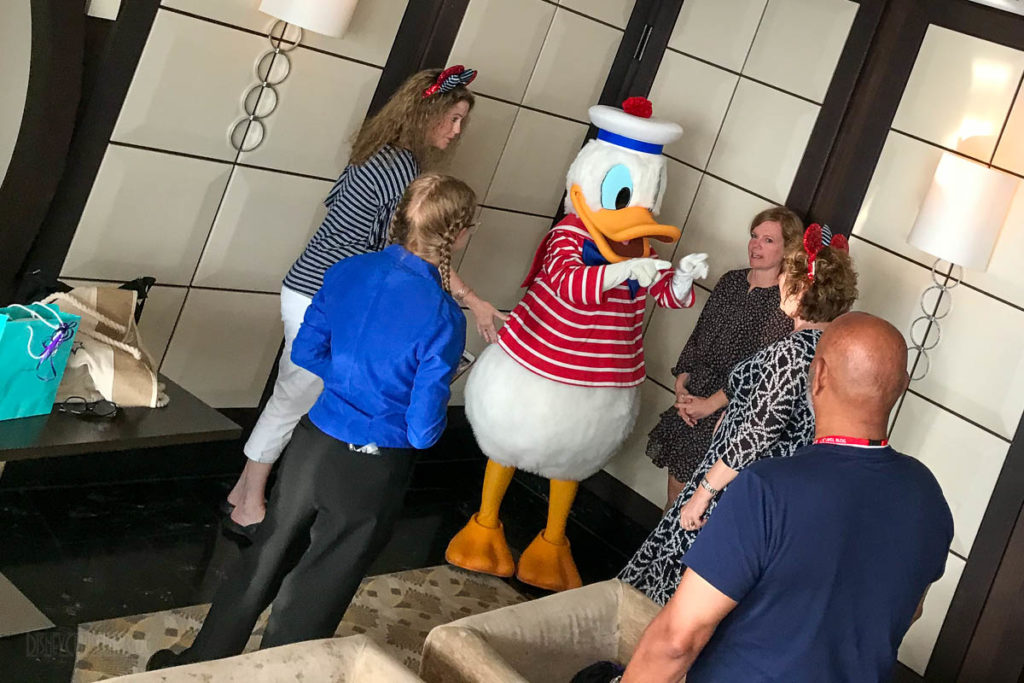 DCL Blog Group Cruise Reception Donald Meet & Greet