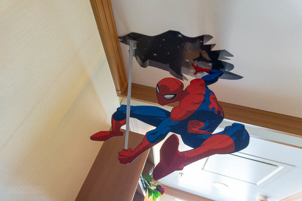 DCL Stateroom Gift Marvel Hero Experience Dark Spiderman