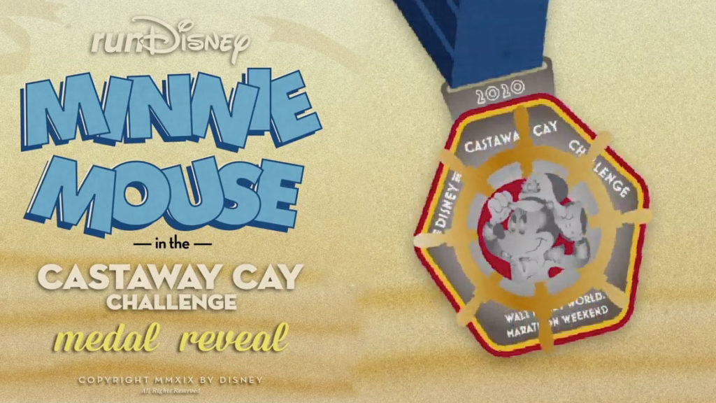 Castaway Cay Challenge 2020 Captain Minnie Medal