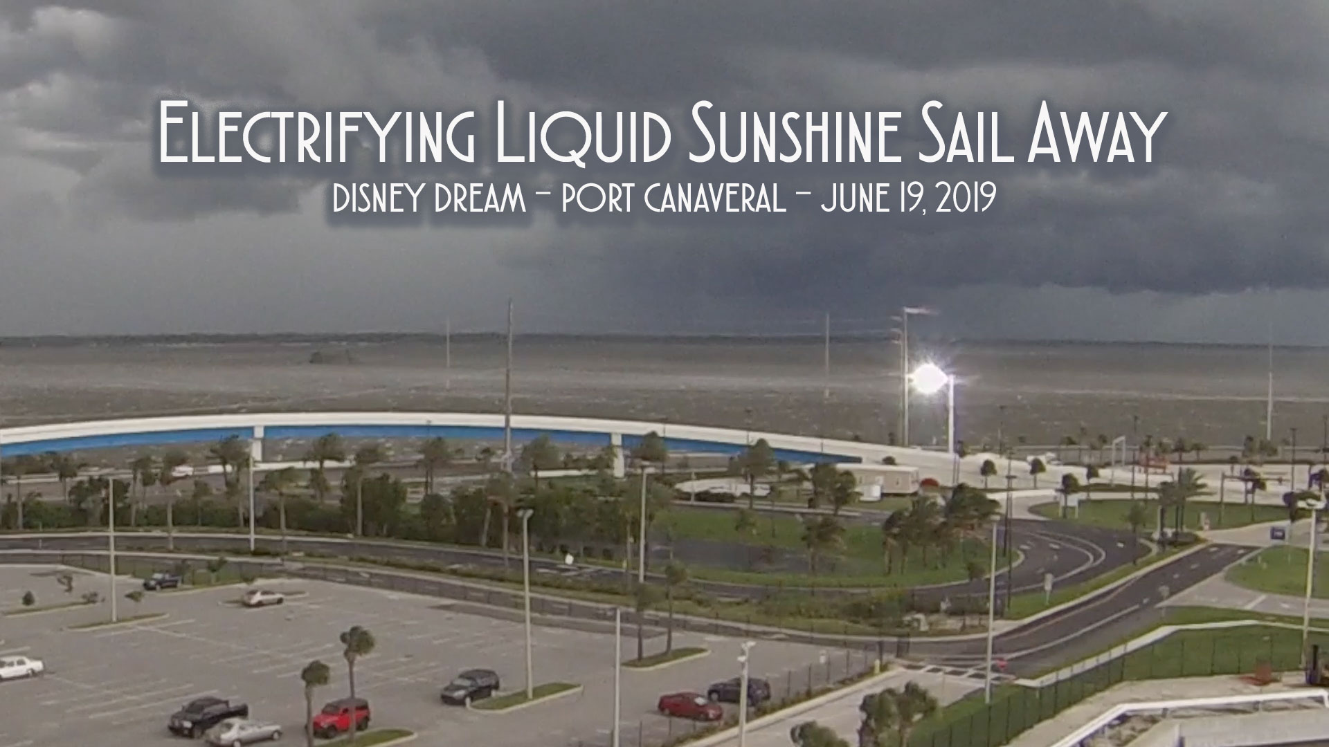 Electrifying Liquid Sunshine Disney Dream Sail Away From Port Canaveral